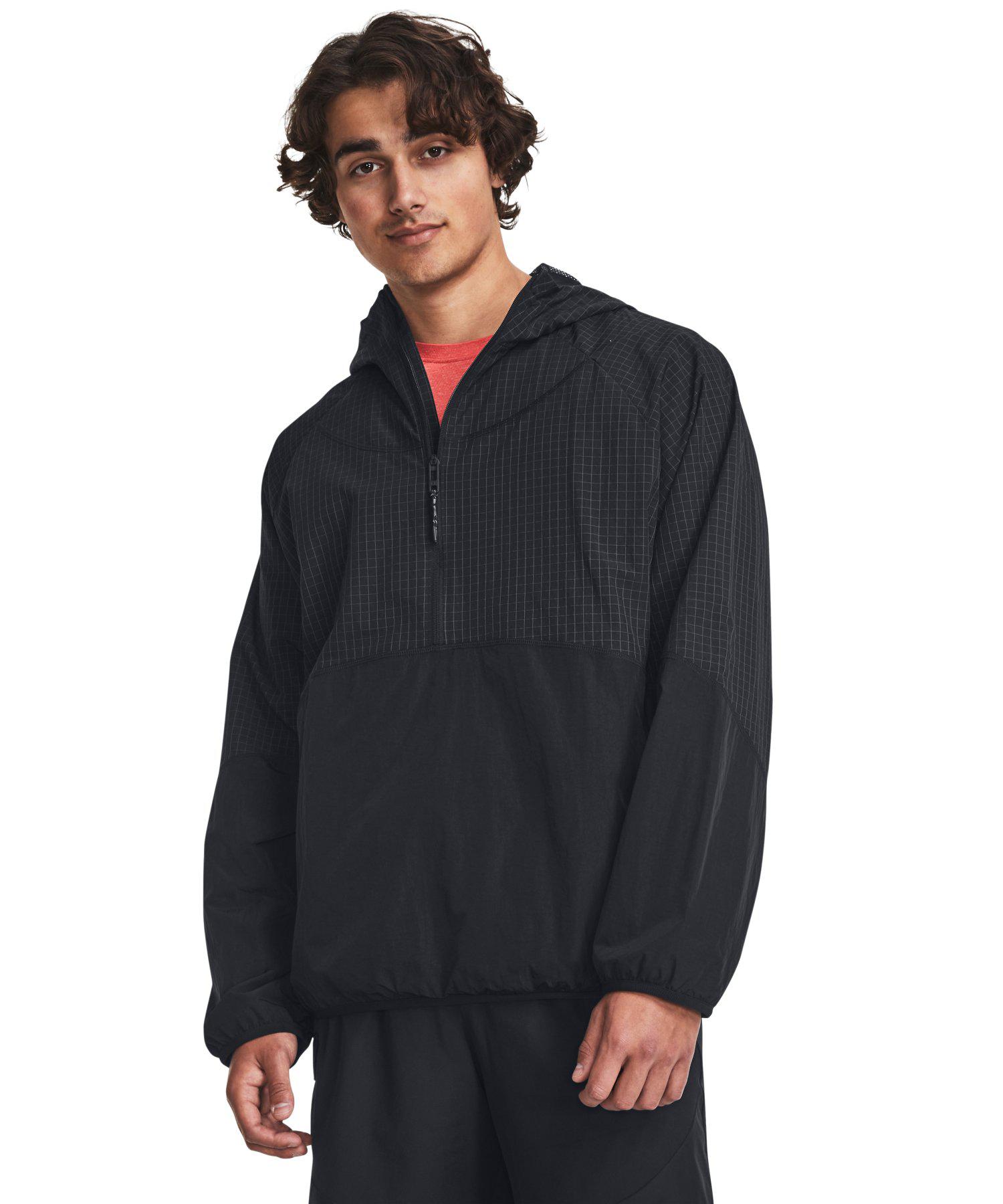 公式 アンダーアーマー UNDER ARMOUR UA UAラッシュ ウーブン 1/2ジップ フーディー（トレーニング/MEN） 1379678