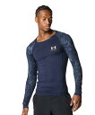 公式 アンダーアーマー UNDER ARMOUR メンズ UAヒートギア コンプレッション カモ ロングスリーブ シャツ Train アンダーシャツ ベースレイ...