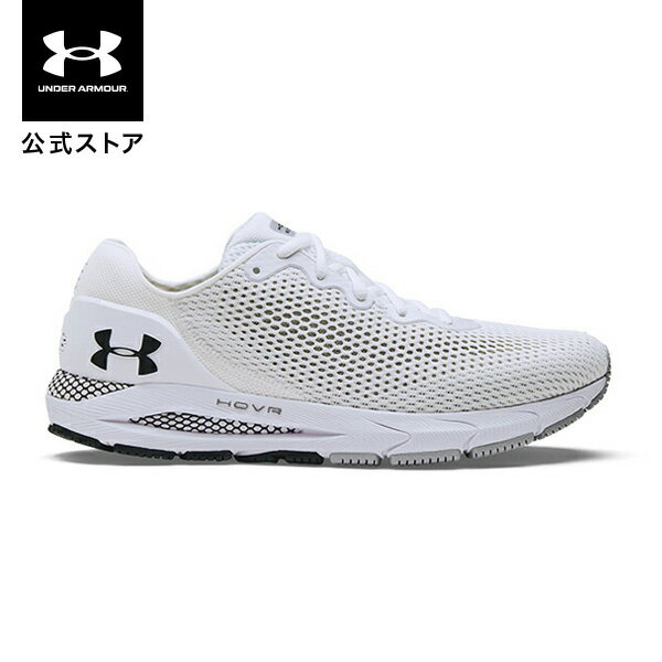 公式 アンダーアーマー UNDER ARMOUR UAホバー ソニック 4 ランニング レギュラー メンズ 3023543 シューズ ランシュー ランニングシューズ スニーカー メンズスニーカー ローカット ホワイト 白 ロゴ 軽量 マラソン ジョギング 陸上 部活 スポーツ 運動靴