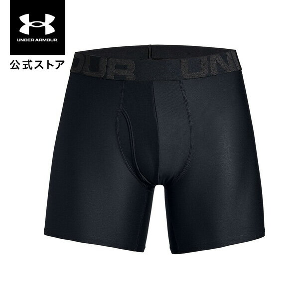 【30%OFF】公式 アンダーアーマー UNDER ARMOUR UA メンズ トレーニング テック 6インチ アンダーウェア 2枚セット 1358556 ボクサージョック ボクサーパンツ 下着 インナー ロゴ 吸汗速乾 抗菌 防臭 通気性 メッシュ シームレス スポーツ ジム 部活