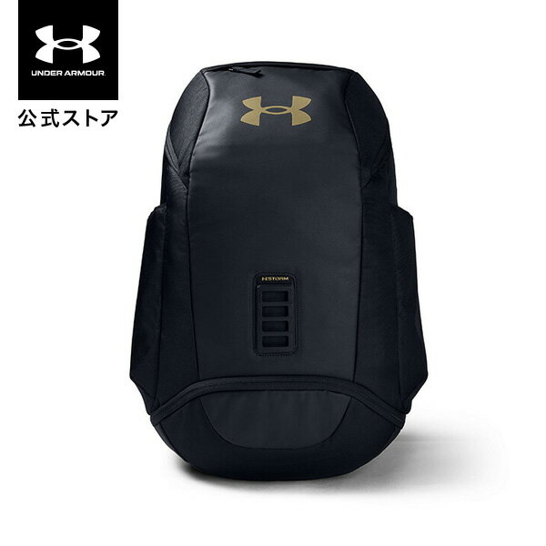 セール価格 公式 アンダーアーマー UNDER ARMOUR UAコンテイン トレーニング メンズ 1354935 バッグ バックパック リュック リュックサック メンズ レディース 撥水 35L ロゴ ブラック ゴールド 旅行 アウトドア 通勤 通学 部活 パソコン収納 靴収納 大容量 多機能 ポケット