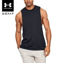 【100円OFFクーポン 3/11 1:59まで】公式 アンダーアーマー UNDER ARMOUR メンズ トレーニング タンクトップ UA レフトチェスト カットオフ タンク ノースリーブ シャツ1329286