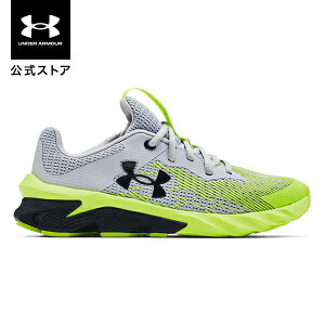 公式 アンダーアーマー UNDER ARMOUR UAボーイズ グレード スクール チャージド スクラムジェット 3 ランニング レギュラー ボーイズ 3022611 シューズ ランシュー ランニングシューズ スニーカー キッズ ジュニア 子供靴 グレー イエロー ブラック マラソン ジョギング