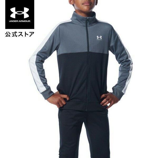 【30%OFF】公式 アンダーアーマー UNDER ARMOUR キッズ ボーイズ トレーニング セットアップ UA カラーブロック ニット トラックスーツトレーニング 上下 1360671 ジム 長袖 長ズボン ロングパ…