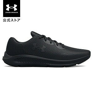 公式 アンダーアーマー UNDER ARMOUR UA メンズ ランニング チャージド パスート3 エクストラ ワイド 3025801 シューズ ランシュー ランニングシューズ スニーカー メンズスニーカー ローカット ブラック 黒 ロゴ 軽量 幅広 クッション フィット 陸上 部活 スポーツ 運動靴