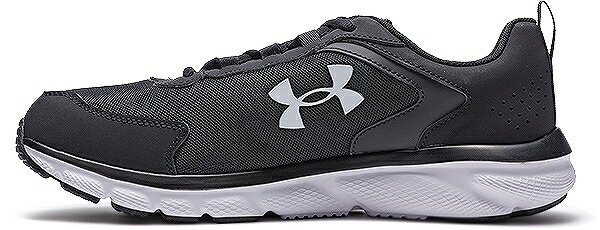 公式 アンダーアーマー UNDER ARMOUR UA メンズ ランニング チャージド アサート9 シンセティック レザー エクストラ ワイド 3025963 シューズ ランシュー ランニングシューズ スニーカー ブラック ホワイト 黒 白 幅広 4E マラソン ジョギング 陸上 部活 運動靴