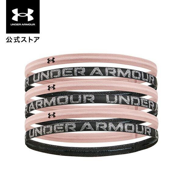 公式 アンダーアーマー UNDER ARMOUR UA レディース トレーニング ミニヘッドバンド ヘザー 6本セット 1311044 ウィメンズ ヘアバンド シリコンバンド ロゴ ランニング ダンス ヨガ ジョギング サッカー アウトドア ジム 運動 部活 フィットネス