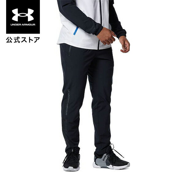 公式 アンダーアーマー UNDER ARMOUR UA トリコット ライン ウーブン パンツ トレーニング メンズ 1368951 アウター ロングパンツ 長ズボン 裏起毛 保温 撥水 ロゴ アウトドア スポーツ ジム 運動 部活