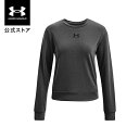 【30%OFF】公式 アンダーアーマー UNDER ARMOUR UA レディース トレーニング ライバルテリー フリース クルー 1369856 アウトドア ...