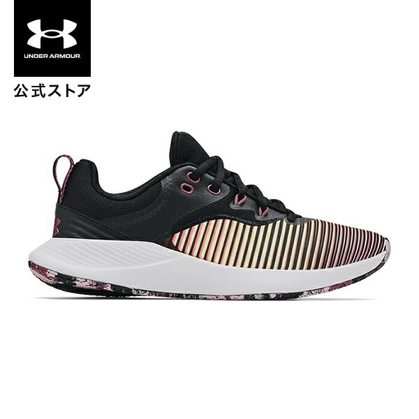 セール価格 公式 アンダーアーマー UNDER ARMOUR UAチャージド ブリーズ トレーナー3 プリント トレーニング レディース 3024311 シューズ トレシュー トレーニングシューズ フィットネスシューズ スポーツシューズ スニーカー ブラック 黒 軽量 ジム ヨガ スポーツ 運動靴