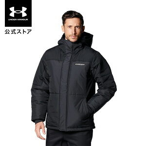 公式 アンダーアーマー UNDER ARMOUR UA メンズ トレーニング ジャケット アウター インサレート 1375527 長袖 ダウンジャケット ジップアップ フーディー スポーツウェア トレーニングウェア ポケット 防寒 撥水 アウトドア スポーツ ジム 運動 部活