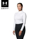 【母の日】【30 OFF】公式 アンダーアーマー UNDER ARMOUR UA レディース ゴルフ ベースレイヤー インナー コールドギア コンプレッション ロングスリーブ モックシャツ 1375554 アンダーシャツ アンダーウェア 長袖 ゴルフウェア 防寒 吸汗速乾 抗菌 防臭 紫外線カット