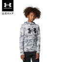 セール価格 公式 アンダーアーマー UNDER ARMOUR UA キッズ ボーイズ トレーニング パーカー アーマーフリース カモプリント フーディー 1375979 長袖 トップス プルオーバー ジュニア 子供服 ロゴ 迷彩 カモ ミリタリー 防寒 裏起毛 ポケット スポーツ ジム 運動 部活