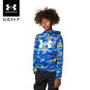 【40 OFF】公式 アンダーアーマー UNDER ARMOUR UA キッズ ボーイズ トレーニング パーカー アーマーフリース カモプリント フーディー 1375979 長袖 トップス プルオーバー ジュニア 子供服 ロゴ 迷彩 カモ ミリタリー 防寒 裏起毛 ポケット スポーツ ジム 部活