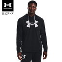 公式 アンダーアーマー UNDER ARMOUR UA メンズ トレーニング パーカー ライバルテリー ロゴ フーディー 1373382 長袖 スウェット プルオーバー トレーニングウェア ロゴ 吸汗速乾 スポーツ ジム 運動 部活