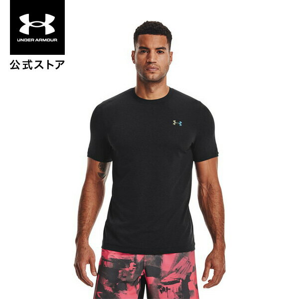 公式 アンダーアーマー UNDER ARMOUR UA メンズ トレーニング ラッシュ シームレス ショートスリーブ 1361130 Tシャツ シャツ 半袖 トップス カットソー スポーツウェア トレーニングウェア ロゴ ワンポイント 吸汗速乾 抗菌 防臭 スポーツ ジム