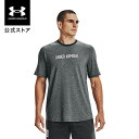 公式 アンダーアーマー UNDER ARMOUR UA メンズ トレーニング リカバー ショートスリーブ 1361756 Tシャツ シャツ 半袖 トップス カットソー スポーツウェア トレーニングウェア ジムウェア メンズウェア ロゴ プリント 吸汗速乾 運動 部活