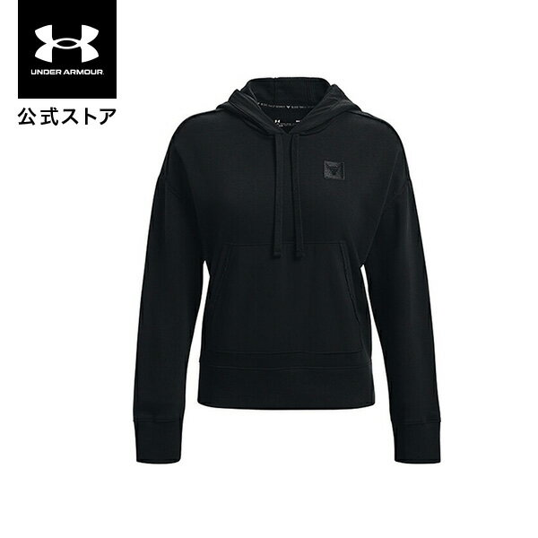 【アウトレット】公式 アンダーアーマー UNDER ARMOUR UA プロジェクトロック フリース フーディー トレーニング レディース 1365982 フリース 起毛 長袖 トップス プルオーバー ウィメンズ トレーニングウェア ロゴ 裏起毛 ポケット アウトドア スポーツ ジム