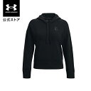 【母の日】【アウトレット】公式 アンダーアーマー UNDER ARMOUR UA プロジェクトロック フリース フーディー トレーニング レディース 1365982 フリース 起毛 長袖 トップス プルオーバー ウィメンズ トレーニングウェア ロゴ 裏起毛 ポケット アウトドア スポーツ ジム