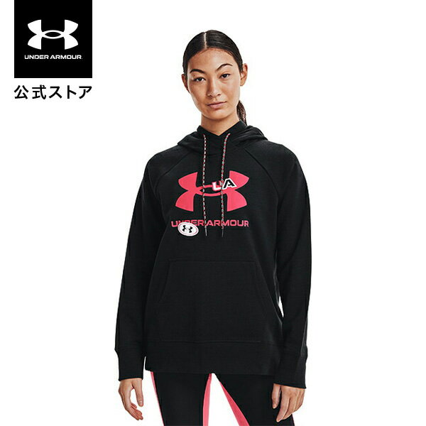 【アウトレット】公式 アンダーアーマー UNDER ARMOUR UA ライバルフリース フーディー ファン トレーニング レディース 1366112 フリース 起毛 長袖 トップス パーカー プルオーバー スポーツウェア トレーニングウェア ロゴ ポケット 吸汗速乾 裏起毛 スポーツ