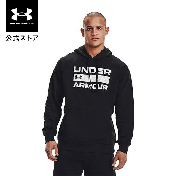 公式 アンダーアーマー UNDER ARMOUR UA ライバルフリース フーディー シグネチャー トレーニング メンズ 1366363 フリース 起毛 アウトドア スポーツ ジム 運動 部活 長袖 パーカー フード 裏起毛 吸汗 速乾 コットン ドライ