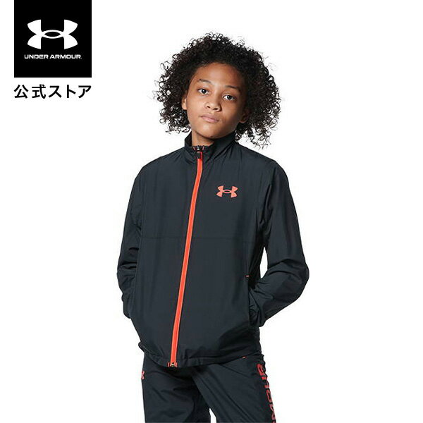 【50 OFF】公式 アンダーアーマー UNDER ARMOUR UA トリコット ライン ジャケット トレーニング キッズ 1368589 アウター アウトドア スポーツ ジム 運動 部活 ジュニア ボーイズ ガールズ 長袖 フルジップ コールドギア 吸汗 速乾 ポケット 撥水 ドライ