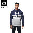 【アウトレット】公式 アンダーアーマー UNDER ARMOUR UA ライバルフリース カラーブロック フーディー ビッグロゴ トレーニング メンズ 1369597 フリース 起毛 長袖 トップス プルオーバー パーカー ポケット 裏起毛 吸汗速乾 アウトドア スポーツ ジム 運動 部活