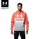 公式 アンダーアーマー UNDER ARMOUR UA ライバルフリース カラーブロック フーディー ビッグロゴ トレーニング メンズ 1369597 フリース 起毛 パーカー 長袖 フード付き コットンフリース 吸汗速乾 暖かい スポーツウェア ウェア アウトドア スポーツ