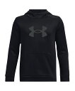 セール価格 公式 アンダーアーマー UNDER ARMOUR キッズ ボーイズ トレーニング UAアーマーフリース ビッグロゴ フーディー 1379799 アウトドア スポーツ ジム 運動 部活 ジュニア 長袖 フード 保温 ストレッチ 通気性 裏起毛 軽量 速乾