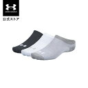 公式 アンダーアーマー UNDER ARMOUR UA レディース トレーニング ノーショー ソックス 3足セット 1359233 ソックス 靴下 アンクレット...