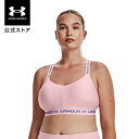 【母の日】【40 OFF】公式 アンダーアーマー UNDER ARMOUR UA レディース トレーニング スポーツブラ クロスバック ロー 1361033 スポブラ ブラジャー ヨガウェア ロゴ 取り外し可能 パッド付き ブラカップ付き 吸汗速乾 抗菌 防臭 運動 部活 スポーツ フィットネス ジム