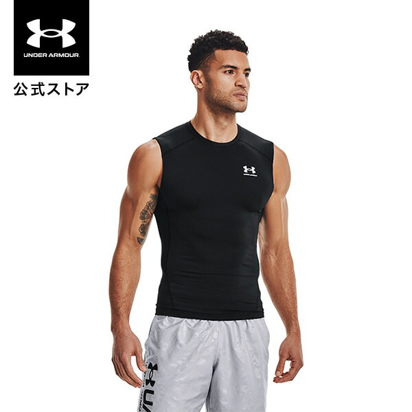 【父の日】公式 アンダーアーマー UNDER ARMOUR メンズ トレーニング ベースレイヤー UA ヒートギア ヒートギアアーマー コンプレッション スリーブレス シャツ アンダーシャツ インナー ノースリーブ タンクトップ 1361522