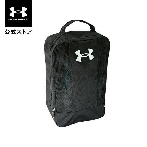 公式 アンダーアーマー UNDER ARMOUR UA メンズ バスケットボール シューズバッグ2 1364435 バッグ シューズケース シューズ ポーチ サブバッグ 上履き入れ 手提げ キッズ ロゴ ロゴプリント 無地 ブラック 黒 収納 ジム アウトドア キャンプ トラベルグッズ 軽量 靴収納