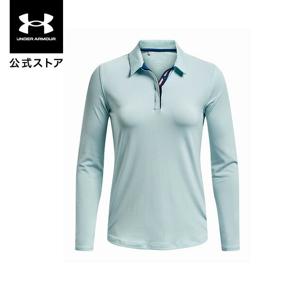 【50%OFF】公式 アンダーアーマー UNDER ARMOUR UA レディース ゴルフ ポロシャツ ジンジャー ロングスリーブ ポロ 〈マイクロストライプ〉 1373637 アウトドア スポーツ ジム 運動 部活 長袖 通気性 ボタン ストレッチ 吸汗 ドライ 抗菌 防臭