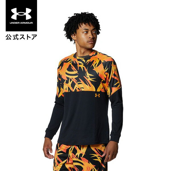 楽天アンダーアーマー公式 楽天市場店【40％OFF】【父の日】公式 アンダーアーマー UNDER ARMOUR UA メンズ バスケットボール Tシャツ 長袖 テック ロングスリーブ Tシャツ 〈プリント〉 1375341 ロンT トップス カットソー トレーニング ロゴ 吸汗速乾 抗菌 防臭 軽量 アウトドア 運動 部活 スポーツ ジム