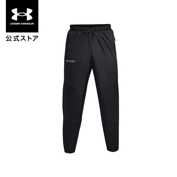 公式 アンダーアーマー UNDER ARMOUR UA メンズ トレーニング ロングパンツ ラッシュ ウーブン パンツ 1373795 トレーニングウェア ロゴ ワンポイント ポケット メッシュ スポーツ ジム 運動 部活