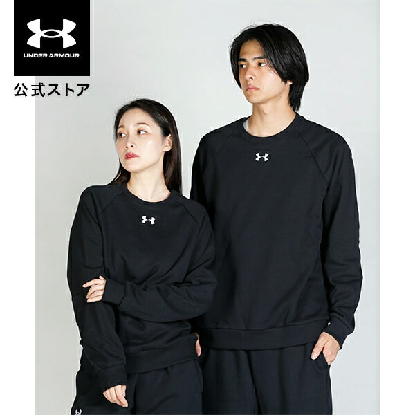 【30%OFF】【父の日】公式 アンダーアーマー UNDER ARMOUR メンズ トレーニング UAライバルフリース クルー 1379755 トレーナー アウトドア スポーツ ジム 運動 部活 長袖 軽量 吸汗 速乾 フリース 裏起毛 保温 ドライ 1