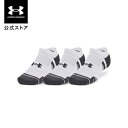 公式 アンダーアーマー UNDER ARMOUR ユニセックス トレーニング 靴下 UAパフォーマンステック ノーショー ソックス (3足セット) メンズ ウィ...