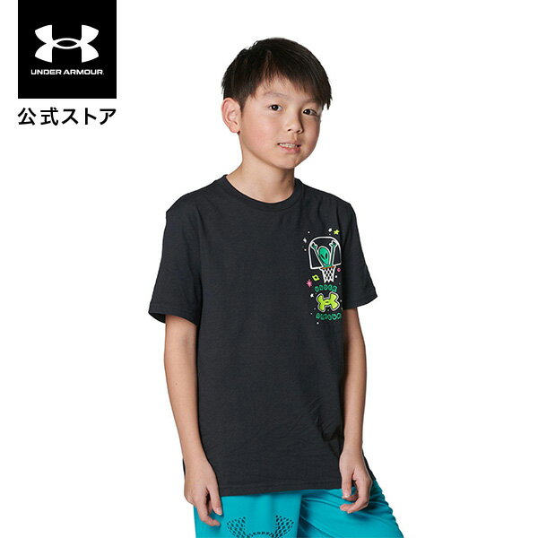 【30%OFF】公式 アンダーアーマー UNDER ARMOUR UA UAエイリアン バスケットボール ショートスリーブTシャツ （バスケットボール/KIDS） 1383201 Tシャツ 半袖 ボーイズ ジュニア バスケ アウトドア スポーツ ジム 運動 部活 キッズ 子供服 吸汗 速乾