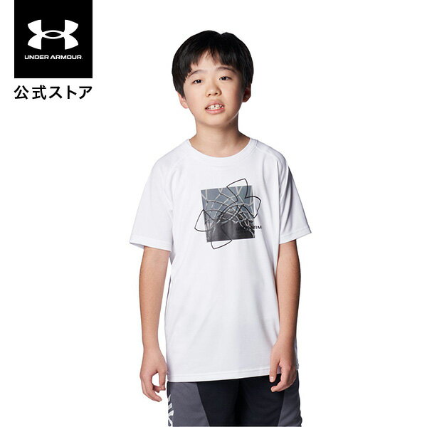 【30%OFF】公式 アンダーアーマー UNDER ARMOUR UA UAテック グラフィック ショートスリーブTシャツ （バスケットボール/KIDS） 1384728 Tシャツ 半袖 バスケ アウトドア スポーツ ジム 運動 部活 キッズ ジュニア 子供服 軽量 吸汗 速乾 伸縮 ドライ 防臭
