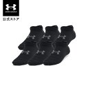 公式 アンダーアーマー UNDER ARMOUR UA UAエッセンシャル ノーショー ソックス (6足セット)(トレーニング/KIDS) 1382610 アウ...