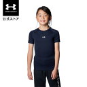 公式 アンダーアーマー UNDER ARMOUR UA UAヒートギアアーマー コンプレッション ショートスリーブ クルーネック シャツ(ベースボール/KIDS...