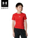 公式 アンダーアーマー UNDER ARMOUR UA UAヒートギアアーマー コンプレッション ショートスリーブ クルーネック シャツ(ベースボール/KIDS) 1384751 アンダーシャツ ベースレイヤー コンプレッション インナー 半袖 野球 スポーツ キッズ ジュニア 子供服 通気性 速乾