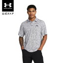 【30%OFF】公式 アンダーアーマー UNDER ARMOUR メンズ ゴルフ ポロシャツ UAプレーオフ プリント ポロ3.0 半袖 父の日 1378677...