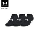 公式 アンダーアーマー UNDER ARMOUR Unisex Train 靴下 UAトレーニング コットン ノーショー ソックス (3足セット)(トレーニング...