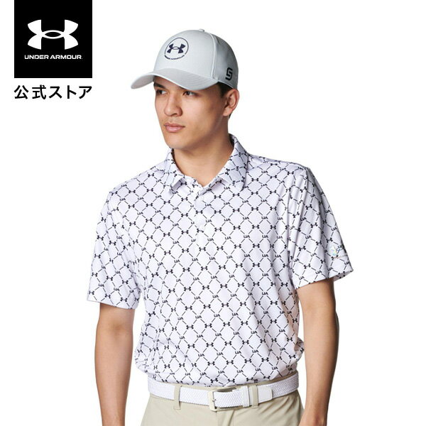 【50%OFF】公式 アンダーアーマー UNDER ARMOUR メンズ UAアーマードライ マイクロ モノグラム ポロ Golf ポロシャツ 9900 600...