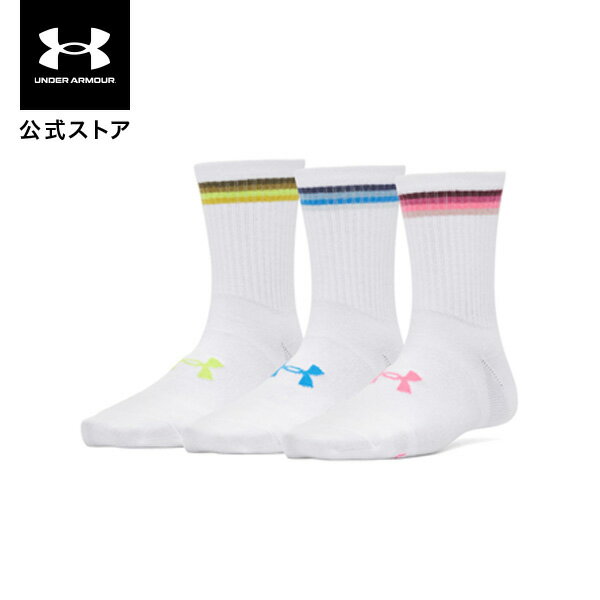 公式 アンダーアーマー UNDER ARMOUR ウィメンズ UAエッセンシャル ノベルティ クルー ソックス （3足セット） Train 靴下 1382942