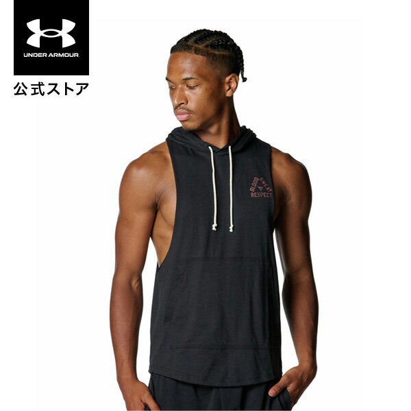 【30％OFF】公式 アンダーアーマー UNDER ARMOUR メンズ UAプロジェクトロック スリーブレス フーディー Train タンクトップ ノースリーブ シャツ 6005049