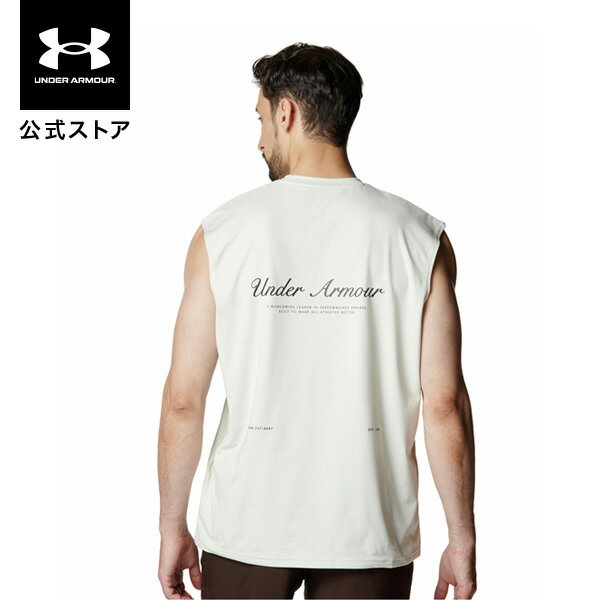 【30％OFF】公式 アンダーアーマー UNDER ARMOUR メンズ UAモチベート グラフィック スリーブレス シャツ Train Tシャツ 半袖 6007378
