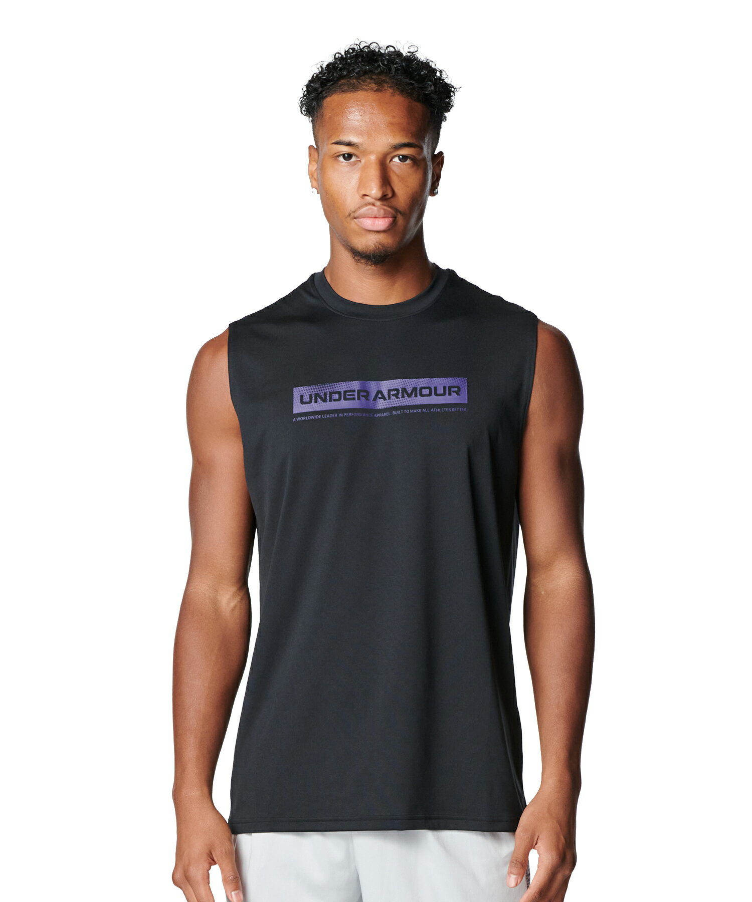 乐天商城 - 公式 アンダーアーマー UNDER ARMOUR メンズ UAテック ワードマーク スリーブレス シャツ Train タンクトップ ノースリーブ 00 6012543 アウトドア スポーツ ジム 運動 部活 吸汗 速乾 伸縮 臭い軽減